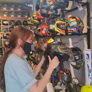 Nón bảo hiểm Fullface 2 kính M266 màu đen nhámhàng chính hãng