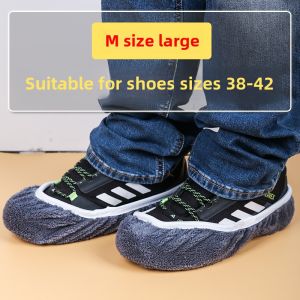 Thickened Indoor Cleaning Socks Sweeper Slippers Detachable Washable Floor Mopping Shoes Reusable Lazy Person Shoe Covers