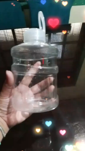 Mini Water Bucket Tumbler 700ml – Transparent Portable Mineral Bottle Set of 6