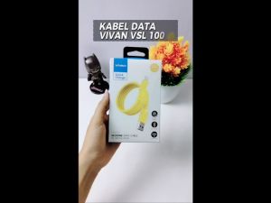 VIVAN VSL100 Kabel Data Cable Iphone Lightning Silicone Rubber Quick Charge 24A