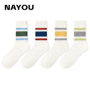 Na Pomelo 2024 Childrens Socks Childrens Socks Summer Thin Cotton Socks Loose Mouth Boneless Female Childrens Socks Students Socks Medium and Large Childrens Socks Boys
