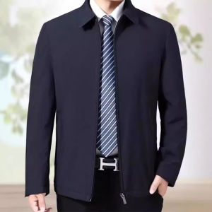 Loose Fit Administrative Jacket Coat Casual Loose Collar Business Coat for Middle-Aged And Elderly Spring Summer Clothes