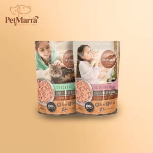 PetMarra Natural Meat Loaf Adult Cat Wet Food Pouch Ocean Fish Tuna Flavor 80g - PetMate