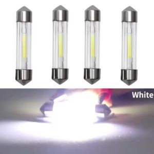 2/4/10PCS Led Festoon 31MM 36MM 39MM 41MM C5W C10W COB Glass Led Bulbs Housing Dome Lamp Door Trunk Car Light 6000K 12V