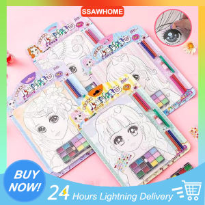 Make-Up DIY Princess Girl Safe Drawing Boards Handmade Graffiti Painting Childrens Reproduction Paint Toys Set Princess Girl Safe Paint Toys (Random Color)