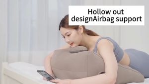 Sincecu Adjustable Inflatable Wedge Pillow for Leg & Back Support - Multi-Position Travel Cushion with Quick-Fill Valve Home/Office/Car Use