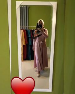 Gamis Mayung / Klok Polos Bahan Crepe Warna Putih Bersih Model Gamis 2024 Terbaru