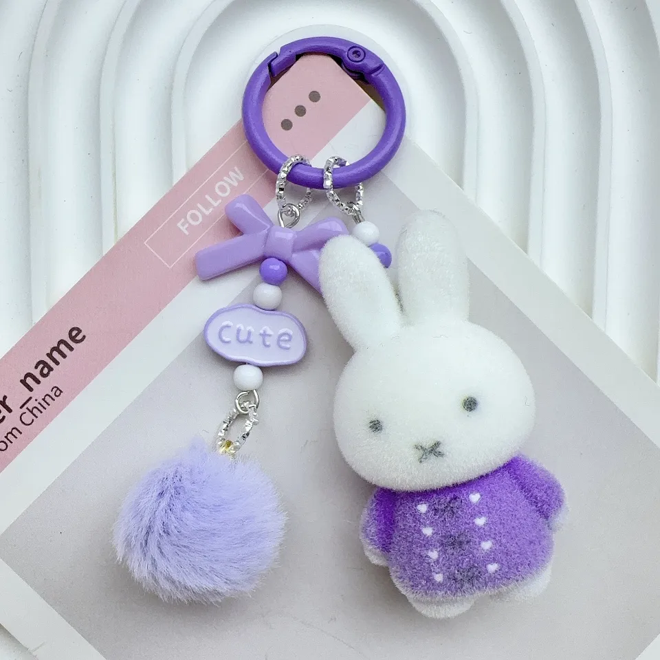 Purple Miffy Keychain Buy The Miffy ECO Fuzzy Bag Charm In Lilac Bon Ton Toys