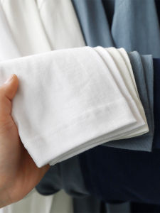 300G Men Long Sleeves T-Shirt Mens Fall Xinjiang Combed Pure Cotton Heavy Weight round Neck Pure White Loose Bottoming Shirt