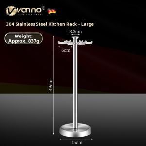 VONNO | Rotatable Stainless Steel Kitchen Utensil Rack