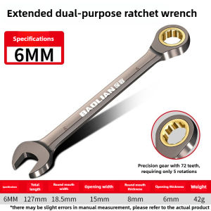 BAOLIAN | Universal Torx Wrench Adjustable Torque 8-22mm Ratchet Spanner for Bicycle Motorcycle Car Repair Tools Mechanical Tool
