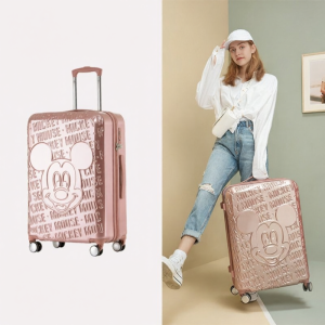 Disney Luggage Womens Large Capacity 24 Inch Carry-On Suitcase with Four-Wheel Rotation for Students And Travelers