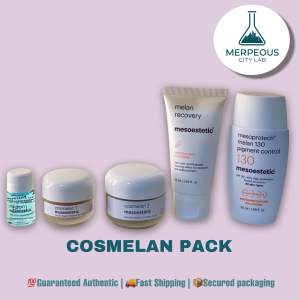 Cosmelan pack complete depigmenting treatment for melasma homecare kit Merpeous City Lab serum essence skincare
