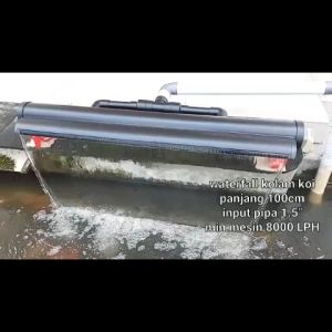 Waterfall Water Fall Tabung Bulat Kolam Ikan koi Portable 1 Meter 100 Cm