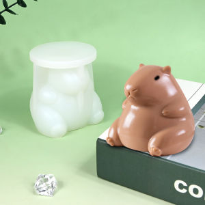 Food Grade Silicone Rabbit Mold Capybara Water Hog Jiggly Pudding Jelly Cake Baking Cooking Tool French Style Cartoon Design