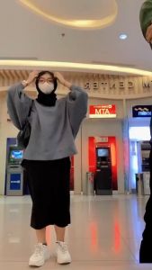 Batwing Sweater Jumbo Wanita Bahan Cotton Fleece Terbaru / Sweater Wanita Kekinian / Sweater Kekinian / Sweater Oversize Viral Hits Murah BISA COD -BY HANAN STYLE