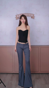 Quần ống loe dài cạp trễ tôn dáng JARIN - KILL SYSTEM