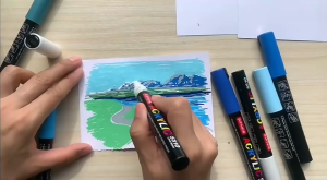 LVYIMAO ปากกามาร์กเกอร์เรืองแสงกราฟฟิตี36สีอุปกรณ์การวาดภาพดินสอและการเขียนใช้15*1.7ซม. เครื่องหมายศิลปะอุปกรณ์ศิลปะ DIY ฯลฯ