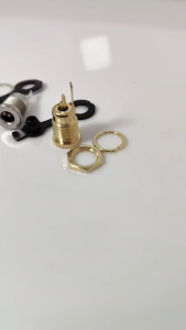 DCหัวชาจแบตสีเงินและสีทองขนาดรูยึด11mmหัวชาร์จdc5.5×2.1สำหรับสายชาร์จหัว5.5×2.1-2.5สำหรับไฟDC