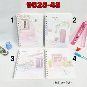 SOS Buku Tulis Spiral B5-80 Biasa Cover Plastik /Buku Spiral/Catatan/Note Book/Notebook