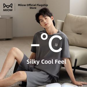 MiiOW | Summer Lightweight Ice Silk Modal Mens Sleepwear