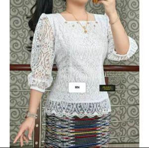 BLOUSE KEBAYA KATUN LENGAN BALON TERBARU!!!