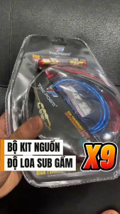 Full Bộ dây đấu nối lắp đặt loa Siêu trầm Ô tô KUERL X9 - High Performance Dây Đấu Nối Lắp Đặt Loa Siêu Trầm Ô Tô Bộ Dây Nguồn Lắp Loa Sub Ô Tô