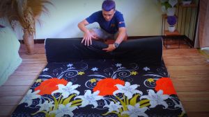 Kasur Busa Lipat Empuk Motif Minimalis premium Busa karpet import LP