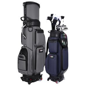 PGM GOLF | Aircraft Check-in Golf Bag with Brakes and Telescopic Handle Waterproof 4 Wheels