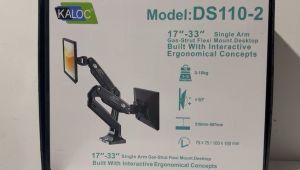 (DS110) dual monitor laptop stand full motion Gas Strut Dual Desktop TV/Monitors to 32 inch