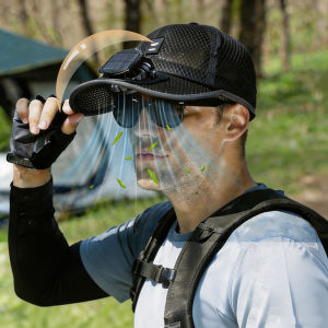 Solar Baseball Cap with Fan Sun Protection USB Charging Fan Mesh Hat for Summer Outdoor Travel Fishing Camping Beach Golf
