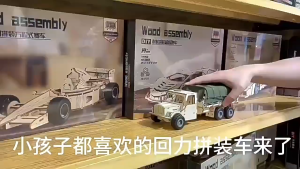 Mô hình xe tải gỗ lắp ráp có pull- back đồ chơi phát triển tư duy cho bé mới nhất 2025