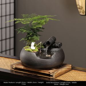 FENGHONGTAO | Creative Flowing Water Mini Fountain Decor