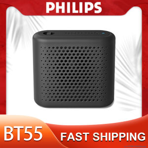 Philips BT55 Portable Bluetooth Speakers Indoor Portable Wireless Loudspeaker Box HiFi Stereo Sound Subwoofer Party Music Player