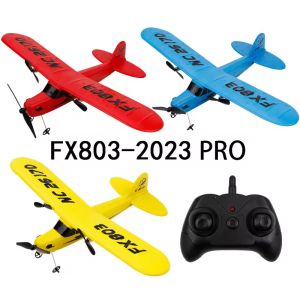 FX803 RC Plane 2.4G 2CH EPP Foam Remote Control Airplane Super Glider Aircraft Outdoor Plane Toys for Kids Gifts