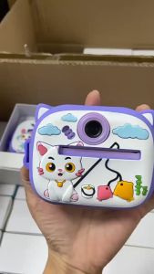 HAIGE Máy ảnh chụp lấy liềnIn ảnh nhanh bằng nhiệtVới 32GB thẻ nhớThích hợp làm quà tặng cho trẻ từ 3-12 tuổi