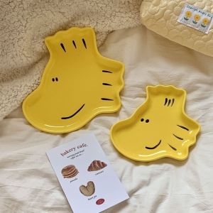 ins史努比卡通简约早餐盘ins Snoopy cartoon simple breakfast plate