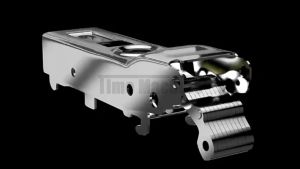 2pcs/1 Pair Concealed Cabinet Hinge Stainless Steel Hinges For Wood Door Cabinet (With Screws)