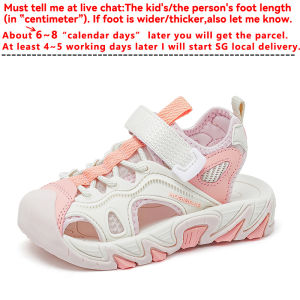 Girls Boys Kids Sandals Summer Sports 26-37 Toe-Closed Honey Cool Velcro Casual Shoes Non-Slip Footwear Comfy Outdoor Hollow-Out New Fashion Nursery Toddlers Kindergarten Infants Teenagers Primary School Students High Quality Cute Children Beach Slippers