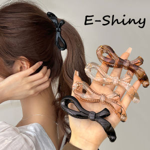 Elegant Streamer Banana Clips Vertical Twist Clip Ponytail Non-slip Hair Clips Accessories