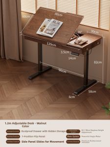 DONGMU | Electric Adjustable Inclinable Solid Wood Desk