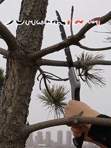 Mecall7 Gergaji lipat portable multifungsi folding wood hand saw dengan bahan baja SK5 panjang mata pisau 300 mm