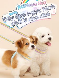 FENGCAO | Dây Dắt Chó Kiểu Áo Vest cho Chó Nhỏ và Vừa