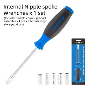 XMSJ | TOOPRE Bicycle Spoke Nipple Insertion Wrench Hidden Spoke Cap Built-in Remove Sleeve Ring Tool Cycling Repair Maintenance Tools
