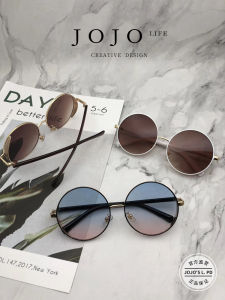 Fashionable Retro Metal round Frame Sunglasses for Women JOJOS L. PD. Shade Your Style Square Oblong Oval round Faces