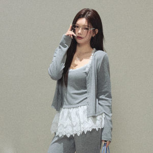 ZHANGDAREN | Bộ Đồ Nữ Dáng Suông Phong Cách Hàn Quốc Size Lớn