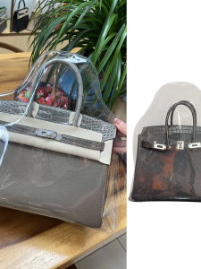 Luxury Bag Dustproof Cover: Waterproof Moisture Proof Mold Proof Storage Bag Protective Sleeve for Basket Style Handbags