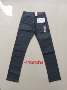 กางเกงขา​กระบอก​เล็ก​ยืด​ชาย-111กางเกงขายาวชาย กางเกงชายกางเกงทำงานชาย เป้า​ซิป LOG. ไซส์​28"-44"