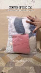 10/20 PCS Frosted Zipper bag pouch Organizer Packaging for newborn clothes organizer hospital secured pouch