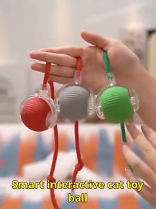 Interactive Cat Ball Toy Automatic Rolling Ball for Indoor Cats Rechargeable electric Smart Cat Toy